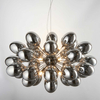 Lampa wisząca szklane klosze Infinity 80124 Endon kulista bańki czarny chrom