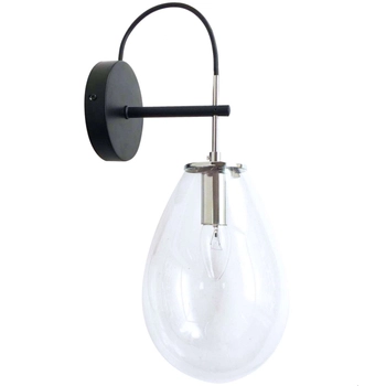 LAMPA ścienna FONDI LP-1214/1W Light Prestige szklana OPRAWA kinkiet przezroczysty czarny