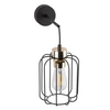 Industrialny kinkiet nad łóżko Galaxy 4742 TK Lighting druciany czarny złoty