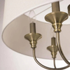 Klasyczna LAMPA wisząca ABU DHABI P06871BR-WH Cosmolight okrągły zwis do sypialni biały