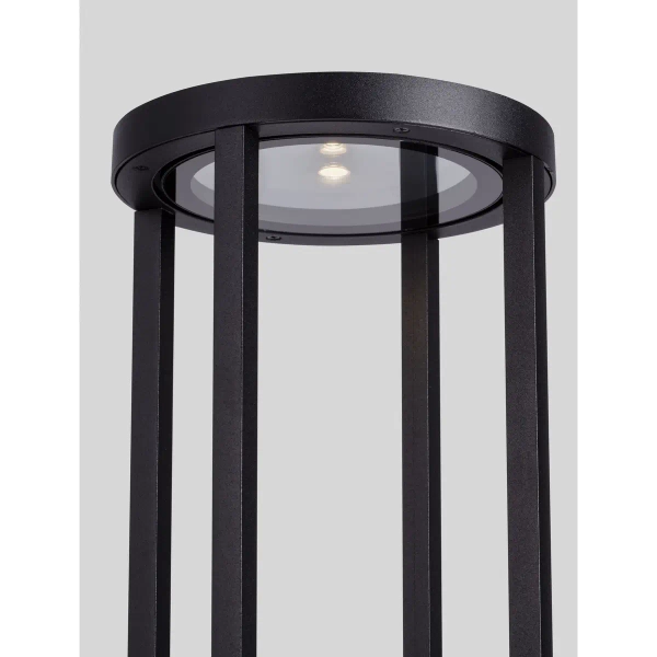 Szklana lampa podłogowa TAZORIA LE75171 LED 9W 3000K IP65 antracyt