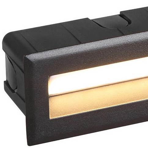 Wpust LAMPA schodowa BAY LED 8165 Nowodvorski metalowa OPRAWA zewnętrzna LED 5W 3000K outdoor IP54 czarna