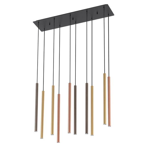 Lampa wisząca sople Laser 10705 Nowodvorski wielopunktowa kolorowa