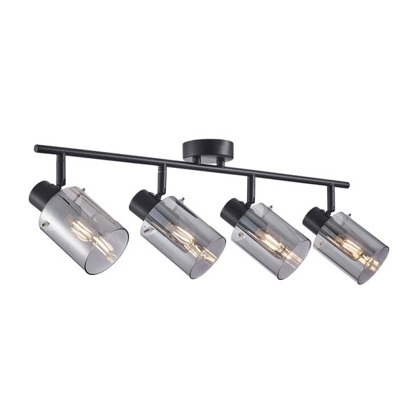 Lampa wielopunktowa natynkowa Sardo SPL-5581-4-BK-SG Italux szary czarny