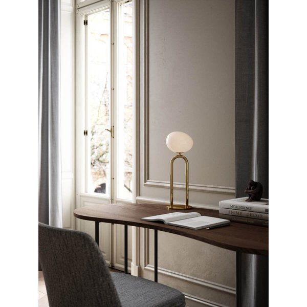 Lampka nocna do sypialni Shapes 2120055035 z wtyczką glamour mosiądz