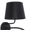 Kinkiet nad łóżko Maja 2537 TK Lighting z abażurem podwójny czarny
