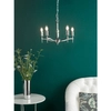 Zwisający żyrandol Marble MAR0538-EH Dar Lighting do salonu pałacowy srebrny