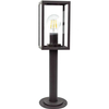 Słupek LAMPA ogrodowa MALMO 309198 Polux zewnętrzna OPRAWA stojąca klatka outdoor IP44 grafitowa przezroczysta