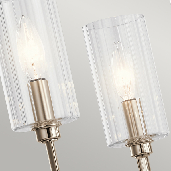 Wisząca lampa QN-KIMROSE6-PN w stylu Art Deco nikiel