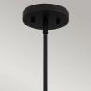 Ekologiczna lampa wisząca Royer QZ-ROYER-1P-MBK szklana rattan czarny