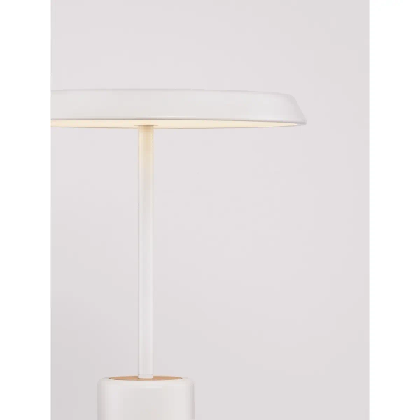 Lampka nocna do sypialni FOVENTO LE45444 LED 17W 3000K grzybek biały