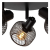 Sufitowa LAMPA loftowa MAREN 77978/13/30 Lucide metalowa OPRAWA plafon okrągły regulowany czarny