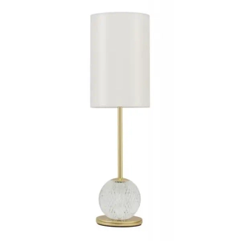 Nocna lampa tuba BRILLE LE42694 LED 13W złoty biały przezroczysty