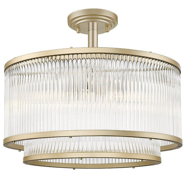 Klasyczna lampa sufitowa SERGIO C0528-05H-V6AC szklana okrągła złota