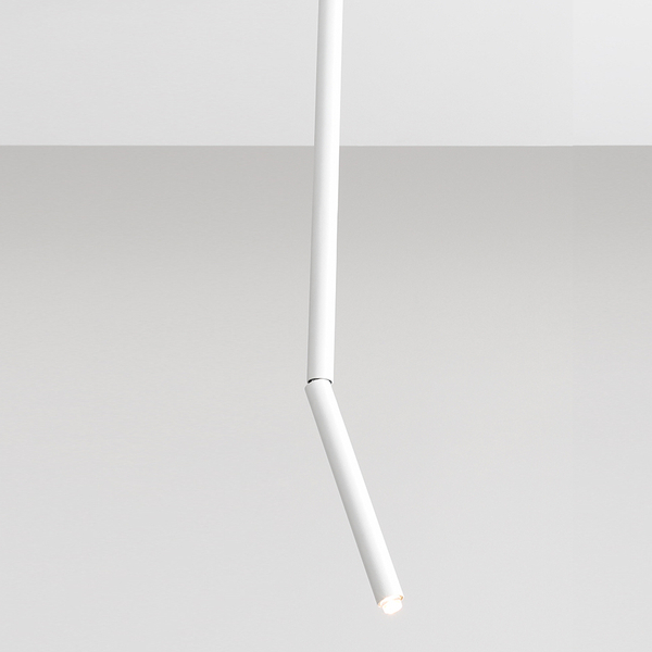 Sufitowa lampa Stick 1084PL_G_L Aldex minimalistyczna biała tuba do jadalni