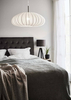 Wisząca lampa pokojowa Mist biały zwis nad stolik loft