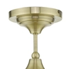 Kuchenna lampa sufitowa Caden CAD0175 Dar Lighting mosiądz biała
