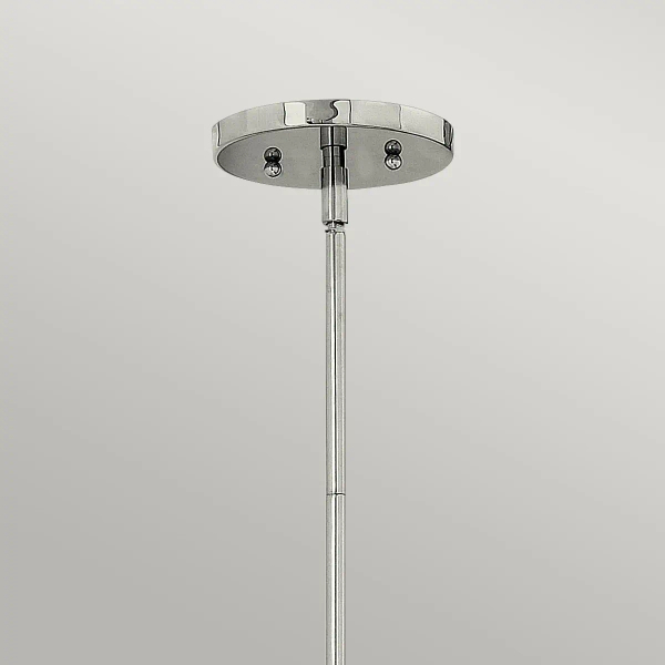 LAMPA wisząca HK-ZELDA-P-A-PN Elstead HINKLEY szklana OPRAWA retro ZWIS podłużny nikiel biały