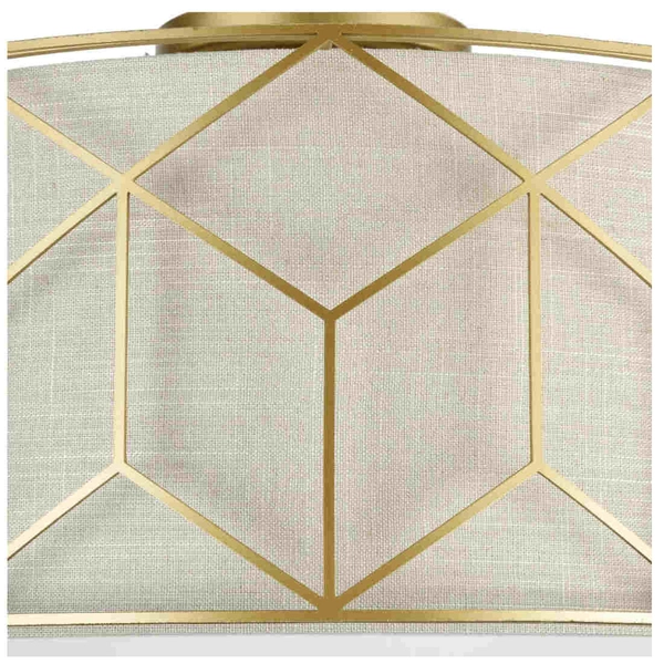 Plafon LAMPA sufitowa MESSINA H223-PL-03-G Maytoni abażurowa OPRAWA plafoniera okrągła złota beżowa