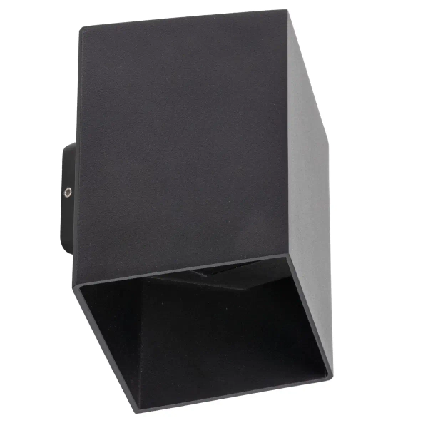 Elewacyjna naścienna lampa Cube 18182 LED 3000K kostka IP54 czarny