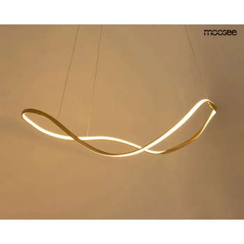 Wisząca lampa WAVES złota MSE1501100593 1xLED 34W 3000K metalowa