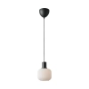 Szklana lampa wisząca Milford 2412613003 nad stół czarny