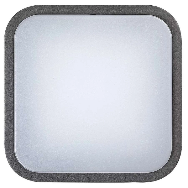 Ogrodowa LAMPA sufitowa HAMBURG 8850 Rabalux zewnętrzna OPRAWA outdoor LED 12W 4000K metalowy kinkiet IP44 grafitowy biały