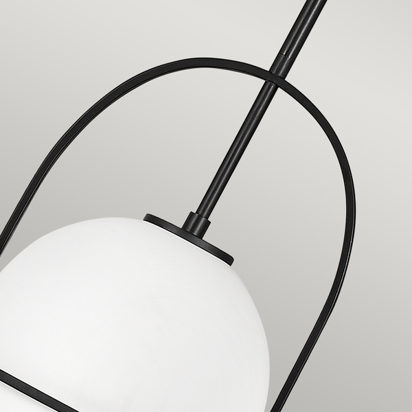 Nowoczesna lampa wisząca QN-SOMERSET-P-O-BK kula czarna