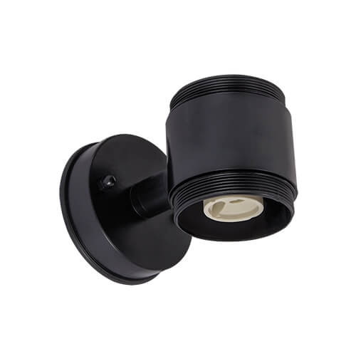 Ścienna LAMPA ogrodowa GORDON 03937 Ideus elewacyjna OPRAWA zewnętrzna tuba IP54 czarna