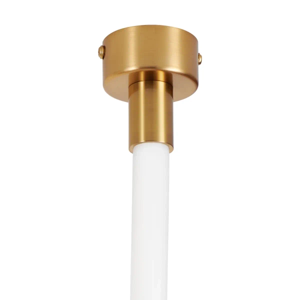 Lampa wisząca SNAKE MD1021-4 biała złota metal PVC LED 60W 3000K 4M wąż ledowy nowoczesna