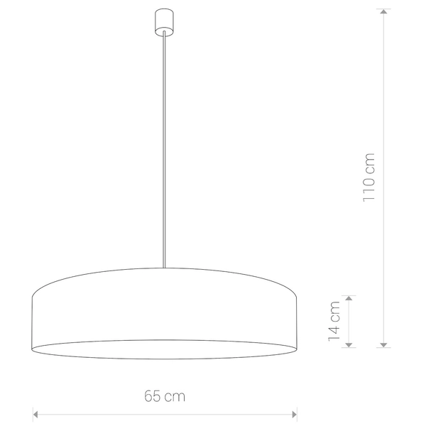 Nowoczesny żyrandol okrągły Turda 8947 do kuchni nad stół szary