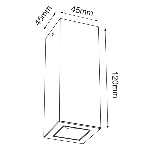 Lampa sufitowa Glare 1031 BROSline LED 2W 3000K podłużna biała