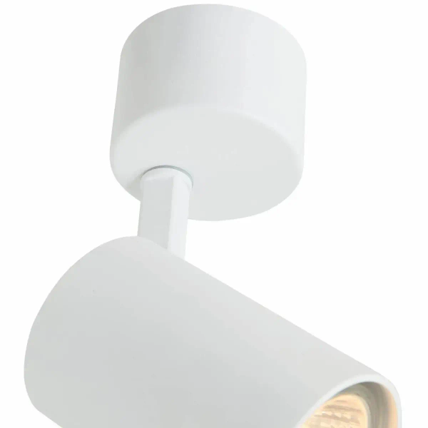 Spot LAMPA sufitowa Tuka Bianco Orlicki Design regulowana OPRAWA metalowa downlight tuba biała OUTLET