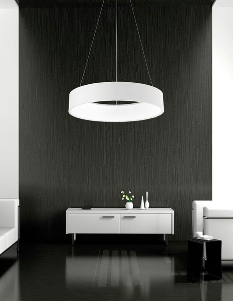 Minimalistyczna lampa wisząca Tome Smart LED 42W 3000K biała