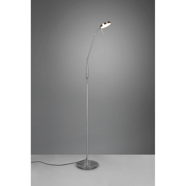 Lampa podłogowa ze ściemniaczem NEMIO DL107423310 LED 12W 2300-4000K srebrny