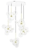 Bubbles lampa wisząca Capri MSE1501100554 LED 70W 3000K przezroczysta złota