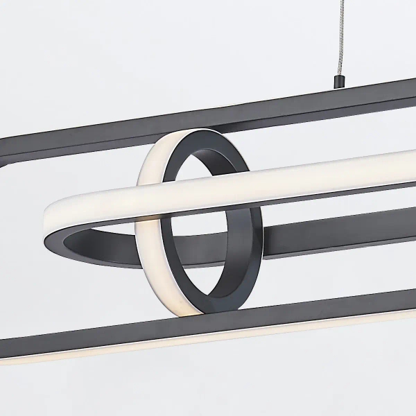 Lampa wisząca nad stół Demark QN-DEMARK-LP-BK LED 58W 3000K owalna czarny