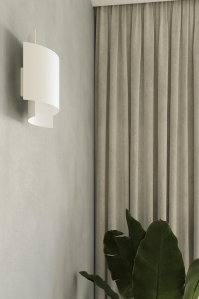 Lampa ścienna do sypialni Impact SL857 Sollux metalowy kinkiet biały