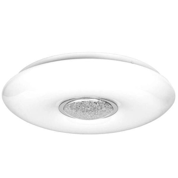 Plafon LAMPA sufitowa VELA ML4401 Milagro okrągła OPRAWA z pilotem LED 24W 3000K - 6000K kryształki białe