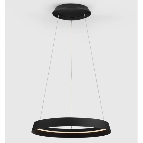 Sypialniana lampa pierścieniowa BATALLAS LE44786 LED 38W 3000K zwis czarny