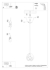 Salonowa lampa wisząca SL.1087 metalowa kula druciana czarna