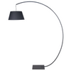 Podłogowa lampa Celia F0046 Maxlight łukowa z abażurem czarna