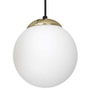 Loftowa LAMPA wisząca SPARTA MLP6495 Milagro okrągła OPRAWA szklany ZWIS kula ball biała złota