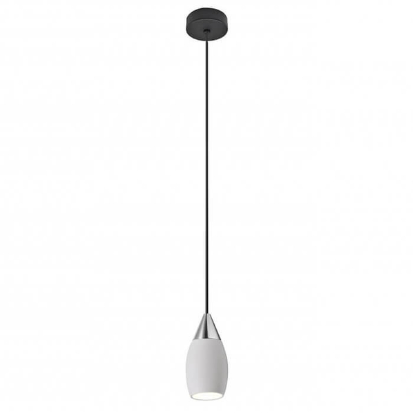 Metalowa lampa wisząca TENTOR AZ3086+AZ3100 LED 7W 3000K czarny chrom biały