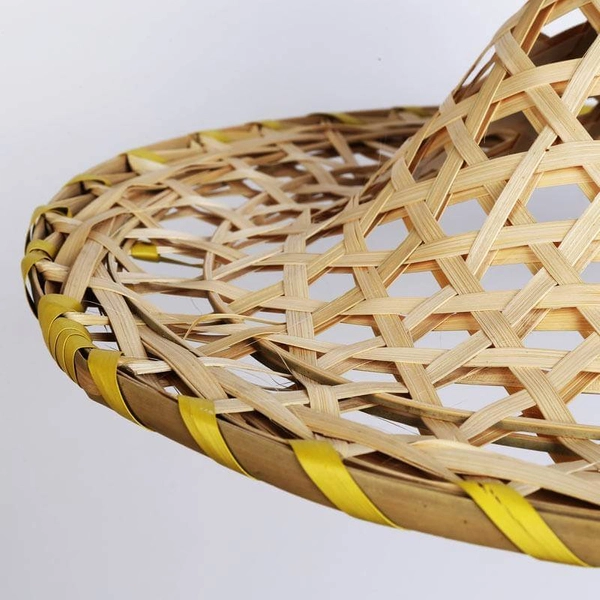 Pleciona lampa zawieszana Boho ABR-LWBRA Abruzzo do jadalni beżowa