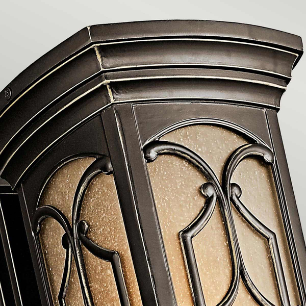 Lampa zewnętrzna na elewację KL-FRANCEASI-M Kichler metal brązowa