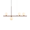 Wisząca lampa do sypialni MODERNO DN1506 burgundowa 4xG9 balls