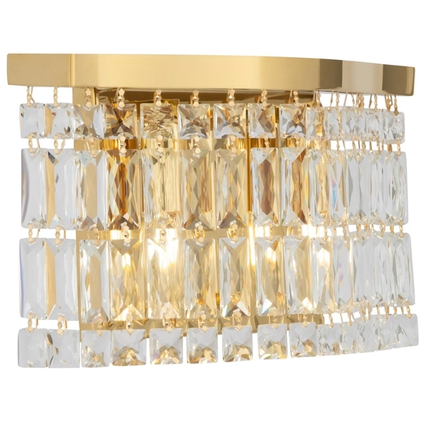 Kinkiet glamour Dune DIA005WL-02G Maytoni kryształowy złoty