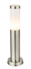 Stojąca lampa ogrodowa Boston 3158 Globo tuba IP44 stalowa srebrna