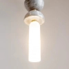 Marmurowa lampa wisząca Kioto MOD178PL-01GR złota szara
